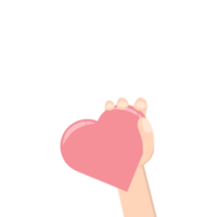 Right Handed Holding Heart Love Symbol Humanity and Charity png