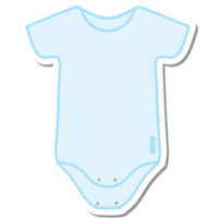 pegatina estética colección de ropa de bebé nacido niño png