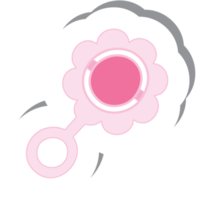 Aesthetic Sticker Flower Shaped Baby Born Girls Toys Collection png