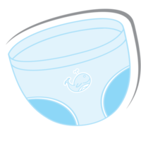 Aesthetic Sticker Baby Born Pants with Cute Whale Logo Symbol Collection png