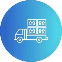 Loaded Truck Vector Icon