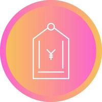 Yen Tag Vector Icon