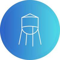 Water Tower Vector Icon