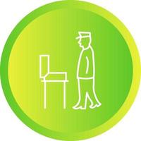 Guard Checking Briefcase Vector Icon