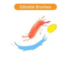 Brush strokes Pro vector