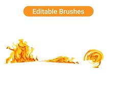 Brush strokes Pro vector