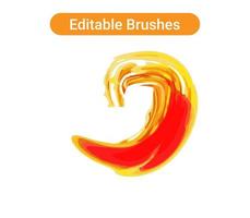 Brush strokes Pro vector