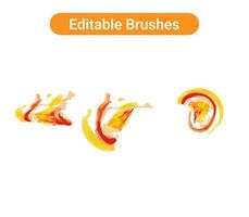 Brush strokes Pro vector