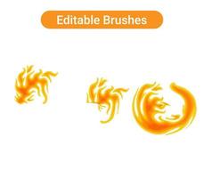 Brush strokes Pro vector