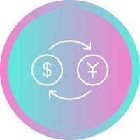 Dollar to Yen Vector Icon