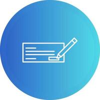 Write Cheque Vector Icon