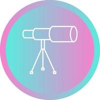 Telescope on Stand Vector Icon