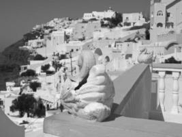 isla de santorini en grecia foto