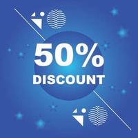 Product Sale 50 Percent Discount Vector Template