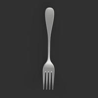 Fork isolated on background photo