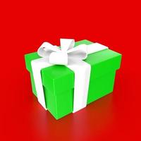 gift box isolated on background photo