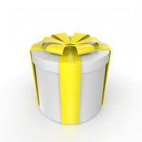 Gift box isolated on background photo