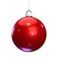 christmas ball isolated on background photo