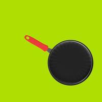 Frying pan isolated on a background photo