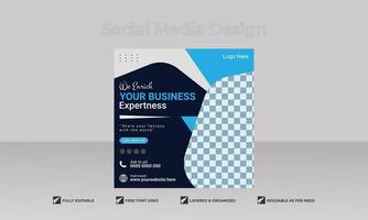 Digital marketing banner design template. business social media post template and Web banner banner design layout vector