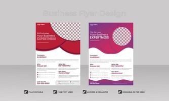 Corporate business flyer template design set with variants color for marketing, business proposal, publication, promotion, advertise layout design vector