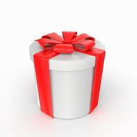 Gift box isolated on background photo