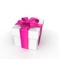 gift box isolated on background photo