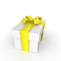 gift box isolated on background photo