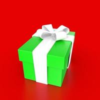 gift box isolated on background photo