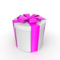 Gift box isolated on background photo