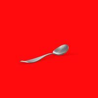 spoon isolated on a background photo