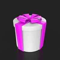 Gift box isolated on background photo