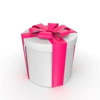 Gift box isolated on background photo