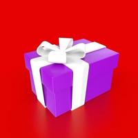 gift box isolated on background photo