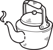 Hand Drawn kettle illustration png