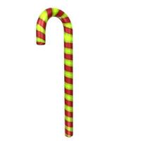 christmas cane isolated on background photo