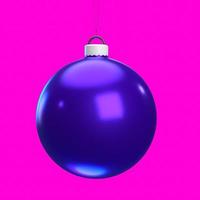 christmas ball isolated on background photo