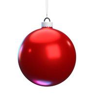 christmas ball isolated on background photo