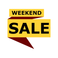 Sale-Banner-Set, Sonderangebot-Tag-Sammlung. Wochenend-Hot-Deal-Abzeichen-Vorlage, nur dieses Wochenende Verkaufssymbol. png