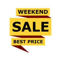 Sale banner set, special offer tag collection. Weekend hot deal badge template, this weekend only sale icon. png