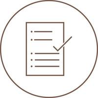 Beautiful Check Report Line Vector Icon