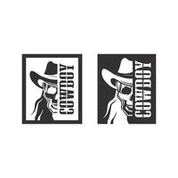 sombrero de vaquero, logotipo, icono, vector, diseño, plantilla vector