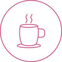 Beautiful Hot Tea Line Vector Icon