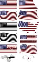 USA Flag design and editable vector file and new concept idea.