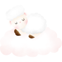 illustration de mouton mignon png