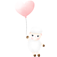 illustration de mouton mignon png