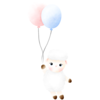 illustration de mouton mignon png