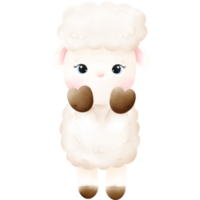 schattige schapen illustratie png