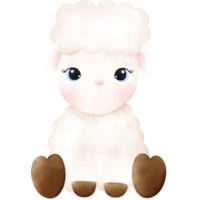 schattige schapen illustratie png