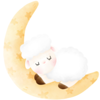 linda ilustración de oveja png